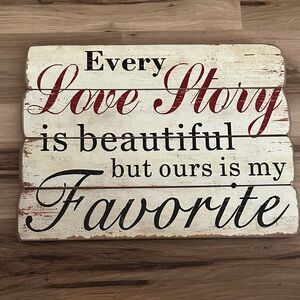 Rustic Love Story Wall Decor